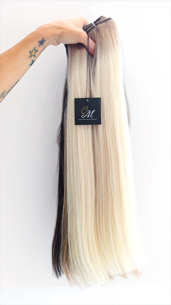 Clip in hair extensions